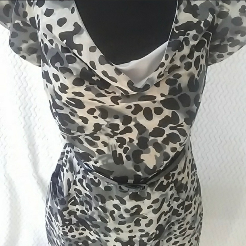 Leopard print dress with pockets!